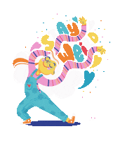 Dance Illustration Sticker