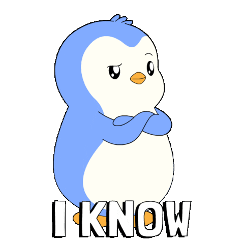 I Know Yes Sticker by Pudgy Penguins