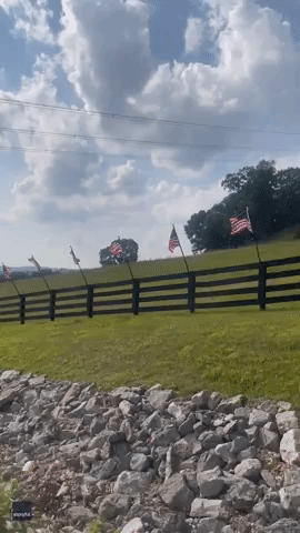 Tennessee Town Marks 4th of July With Mile-Long Display of US Flags