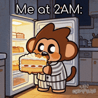 Hungry Late Night GIF by Chimpers