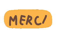 Merci Sticker by La Minute Freelance