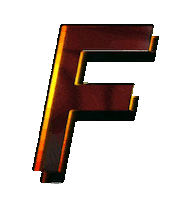 Glitch F Sticker by #BASILIO