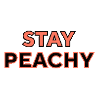 Stay Peachy Sticker by Sara Dietschy