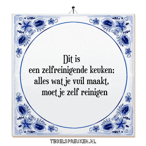 Nl Discipline Sticker by Tegelspreuken.nl