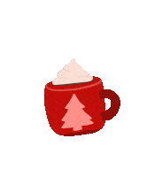 Hot Chocolate Drinking Sticker by Demic