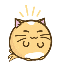 Happy Cat Sticker by Fuzzballs