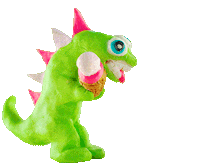 Nervous Ice Cream Sticker by LisetteArt