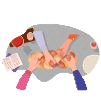 Jewish Eating Sticker by The Shabbos Project