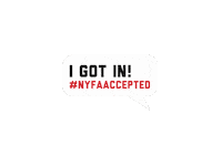 New_York_Film_Academy accepted i got in nyfa new york film academy Sticker