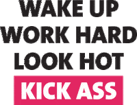Work Hard Wake Up Sticker by bildbrauerei
