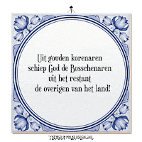 Land Trots Sticker by Tegelspreuken.nl