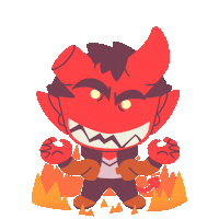 Monster Prom Fire Sticker by Beautiful Glitch
