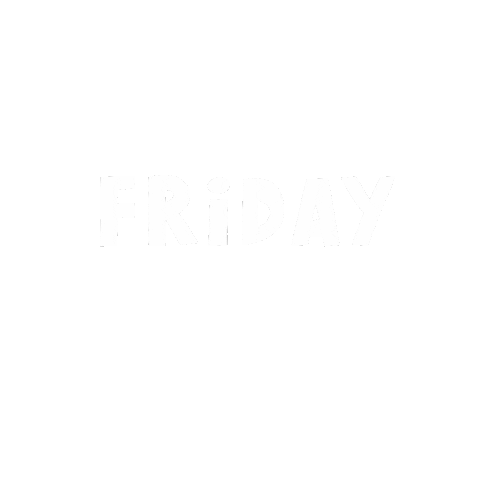 Friday Text Sticker