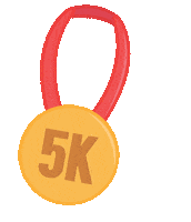 Gold Medal Running Sticker