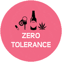 Zero Tolerance Tds Sticker by Teens in the Driver Seat