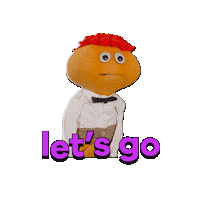 Lets Go Puppet Sticker by Gerbert!