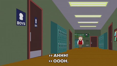 walking opening door GIF by South Park 