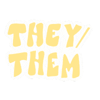 Non Binary Pronouns Sticker