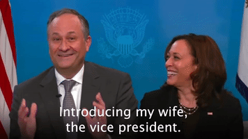 Introducing my wife, the vice president.