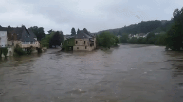 La Creuse Flooding Submerges Walkways, Homes and Major Roads