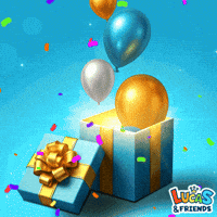 Celebrate Happy Birthday GIF by Lucas and Friends by RV AppStudios