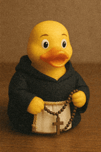 Rubber Duck Cross GIF by Dominican Friars