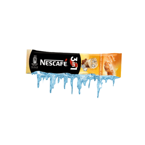 Chilling Iced Coffee Sticker by Nescafe Arabia