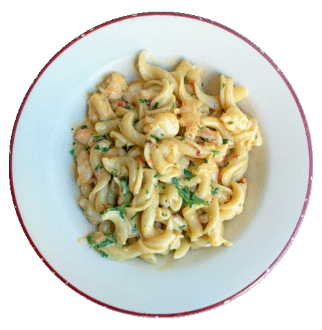 Pasta Shrimp Sticker by Major Food Group