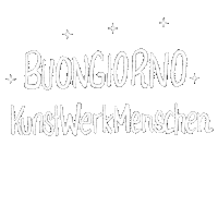 Guten Morgen Kunstwerk Sticker