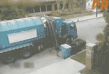 truck garbage GIF