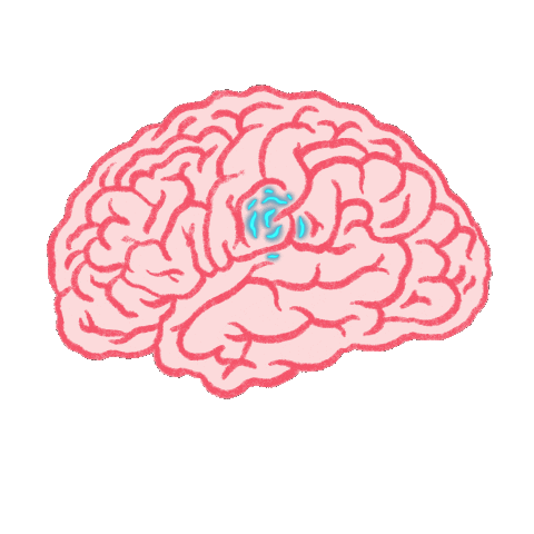 Brain Consciousness Sticker by E MERLIN MURRAY
