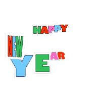 New Year Sticker