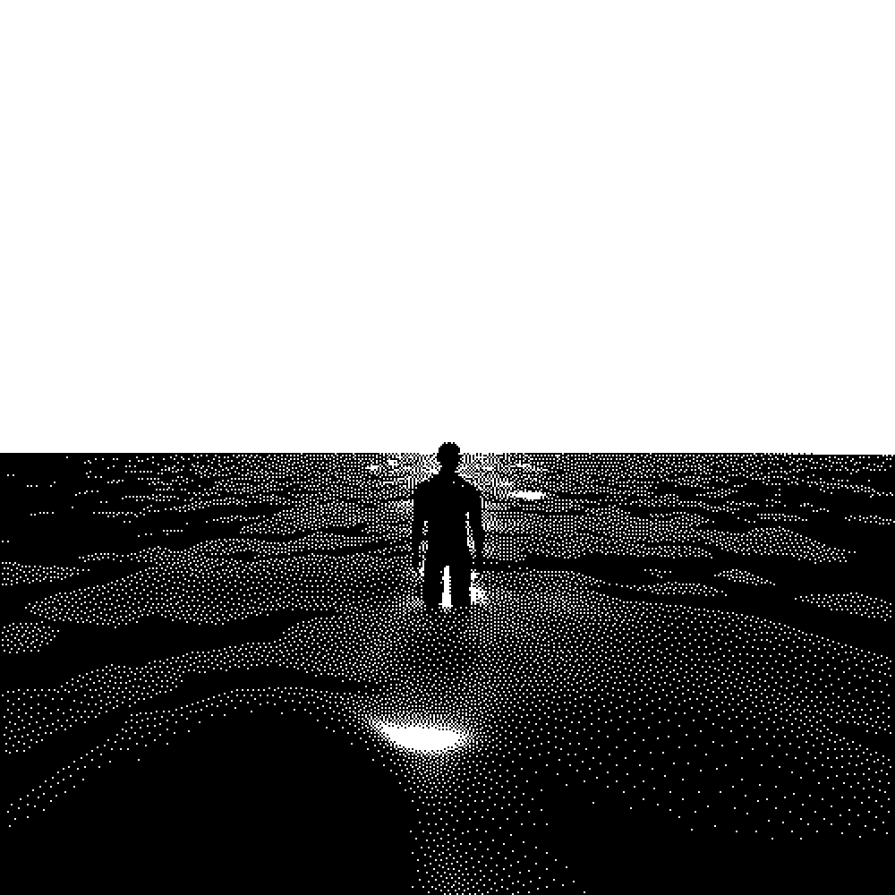 Lonely Water Sticker by virartz