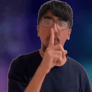Pointing shush...