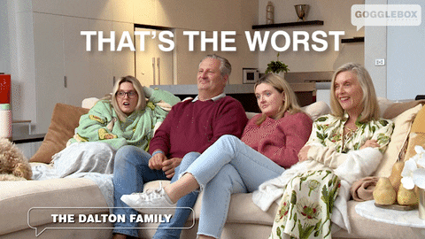 The Worst Watching Tv GIF by Gogglebox Australia