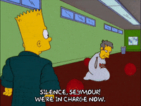 bart simpson gym GIF