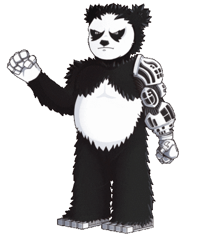 endangeredlabs giphyupload nft metaverse panda Sticker