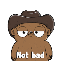 Not Bad Nodding Sticker by Fugz Official