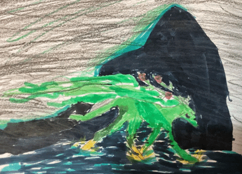 Groene Wolf GIF by Kunstkwartier