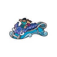 Roller Coaster Summer Sticker by Yas Island Abu Dhabi