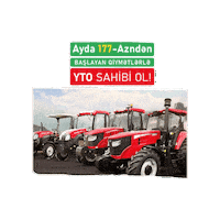 agritexazerbaijan agriculture tractor traktor yto Sticker