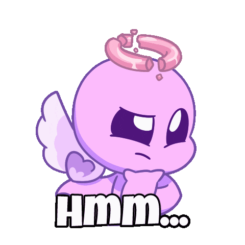 Think Question Mark Sticker by Christophers Genie