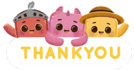 Thanks Cubes Sticker