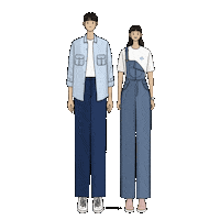 Korean Drama Couple Sticker