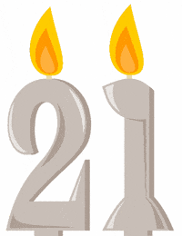 Flickering Twenty-One GIF