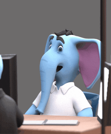 Elephant Wow GIF by Saynine.ai