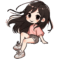 Girl Menina Bonita Sticker