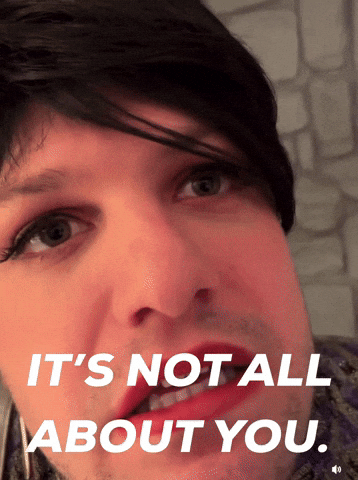 Get Over Yourself No One Cares GIF by Jess Stempel