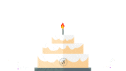 BaktotaalBouwhuis birthday cake confetti baking Sticker