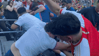 Manchester United and Arsenal Fans Brawl